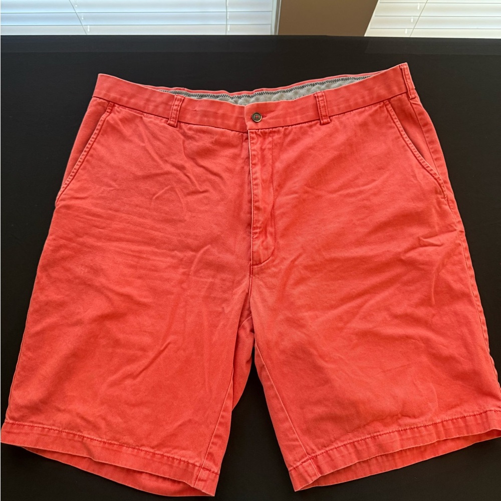Caribbean Joe Men's Coral Flat Front Shorts